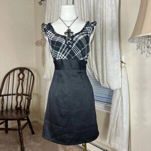Y2k Charlotte Russe Office Core Plaid Dress